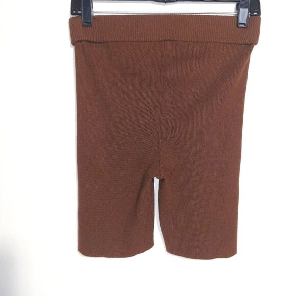 MADEWELL Women's Kendale Sweater Biker Shorts Brown Size M EUC - Picture 4 of 14